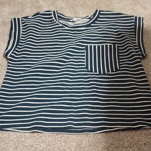 Wide Cut Crop Blouse